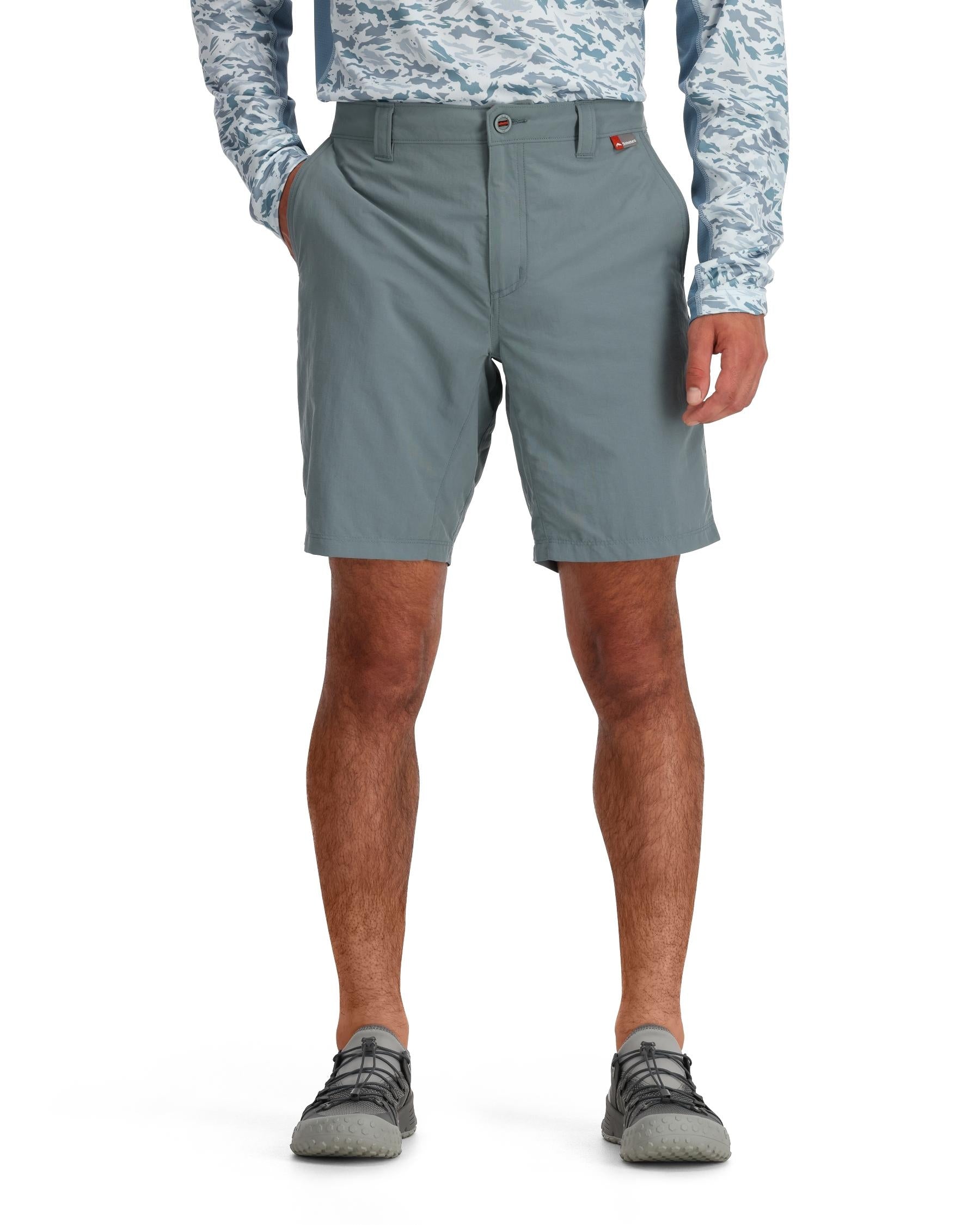 SIMMS Fishing Product Guide Series Water Resistant top Shorts Mens Size M W/ Pockets