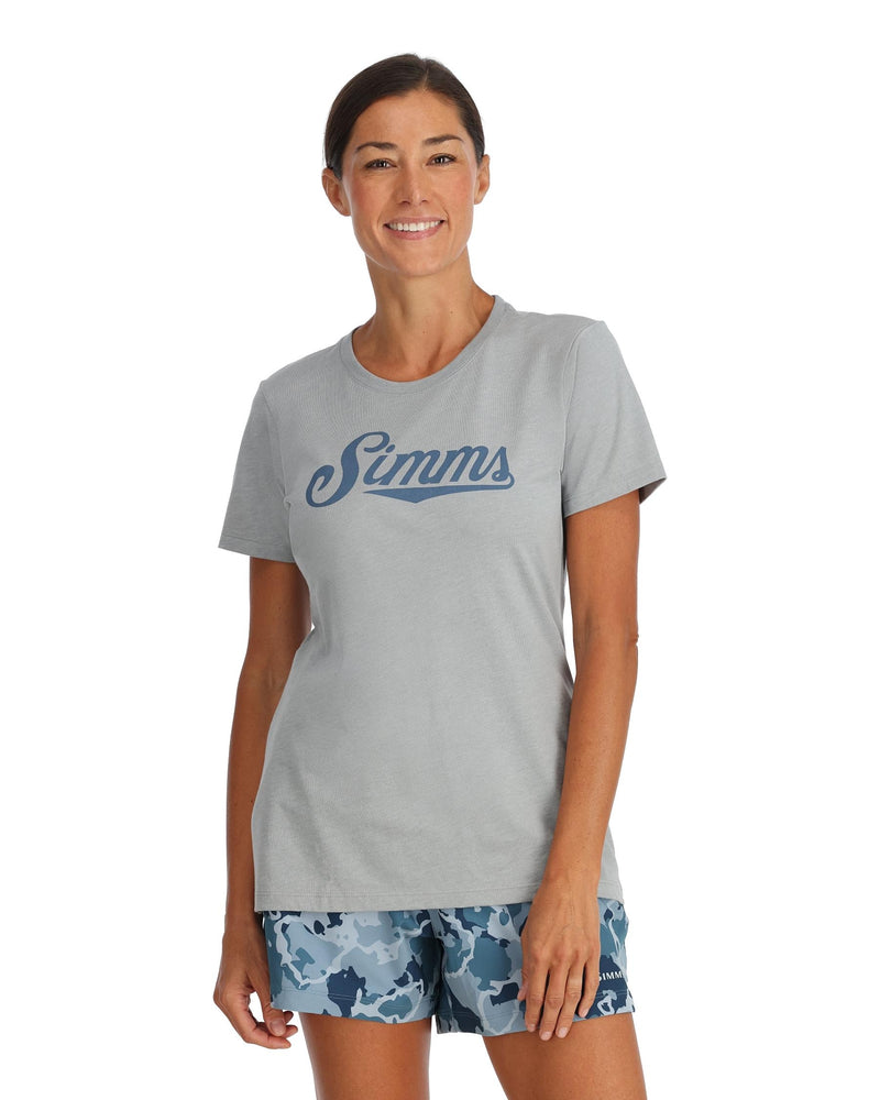 Simms Women's Crew Logo T-Shirt Watermelon Heather / XL