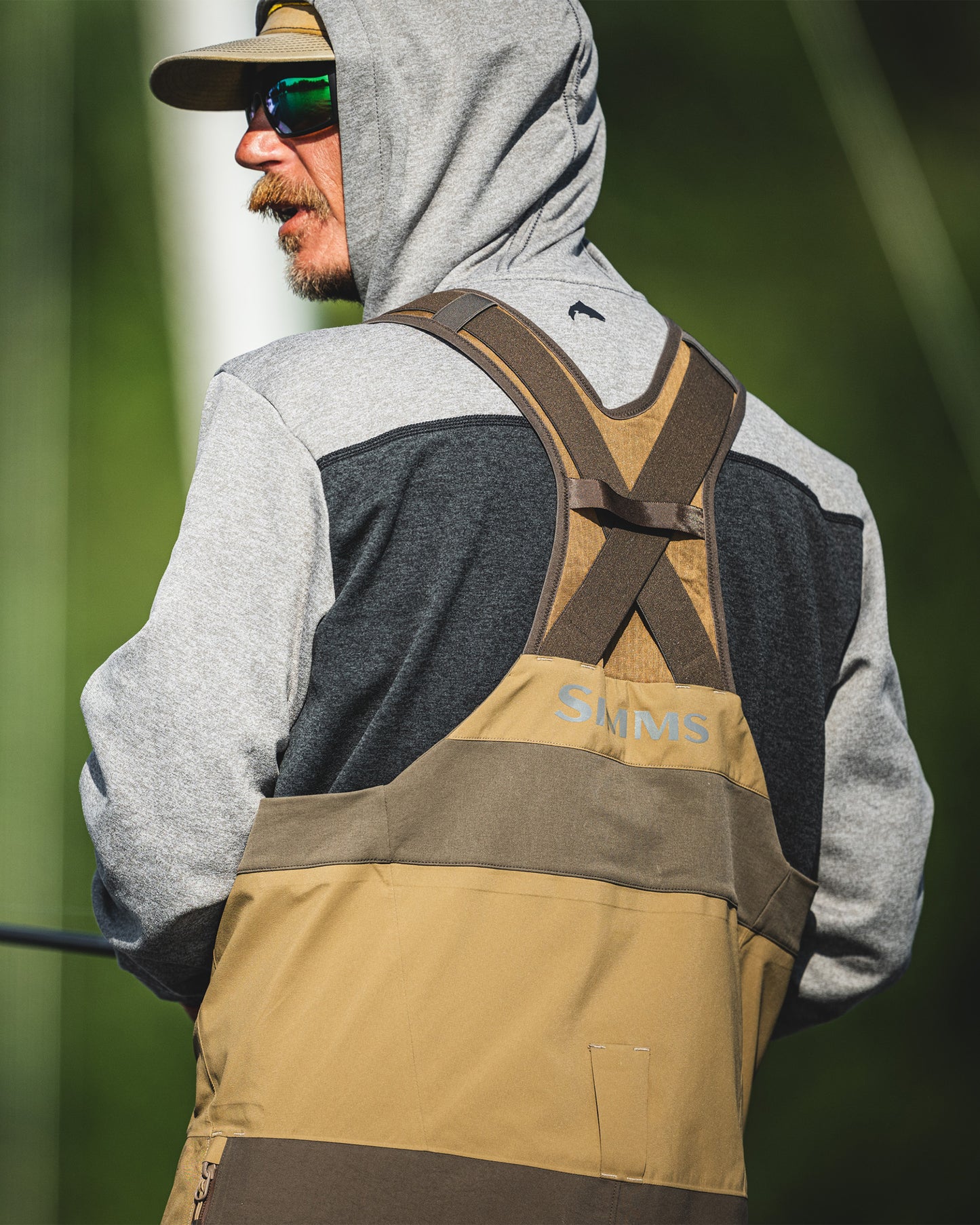 Simms PRo Dry Bib Seth Fieder fishing image -rollover