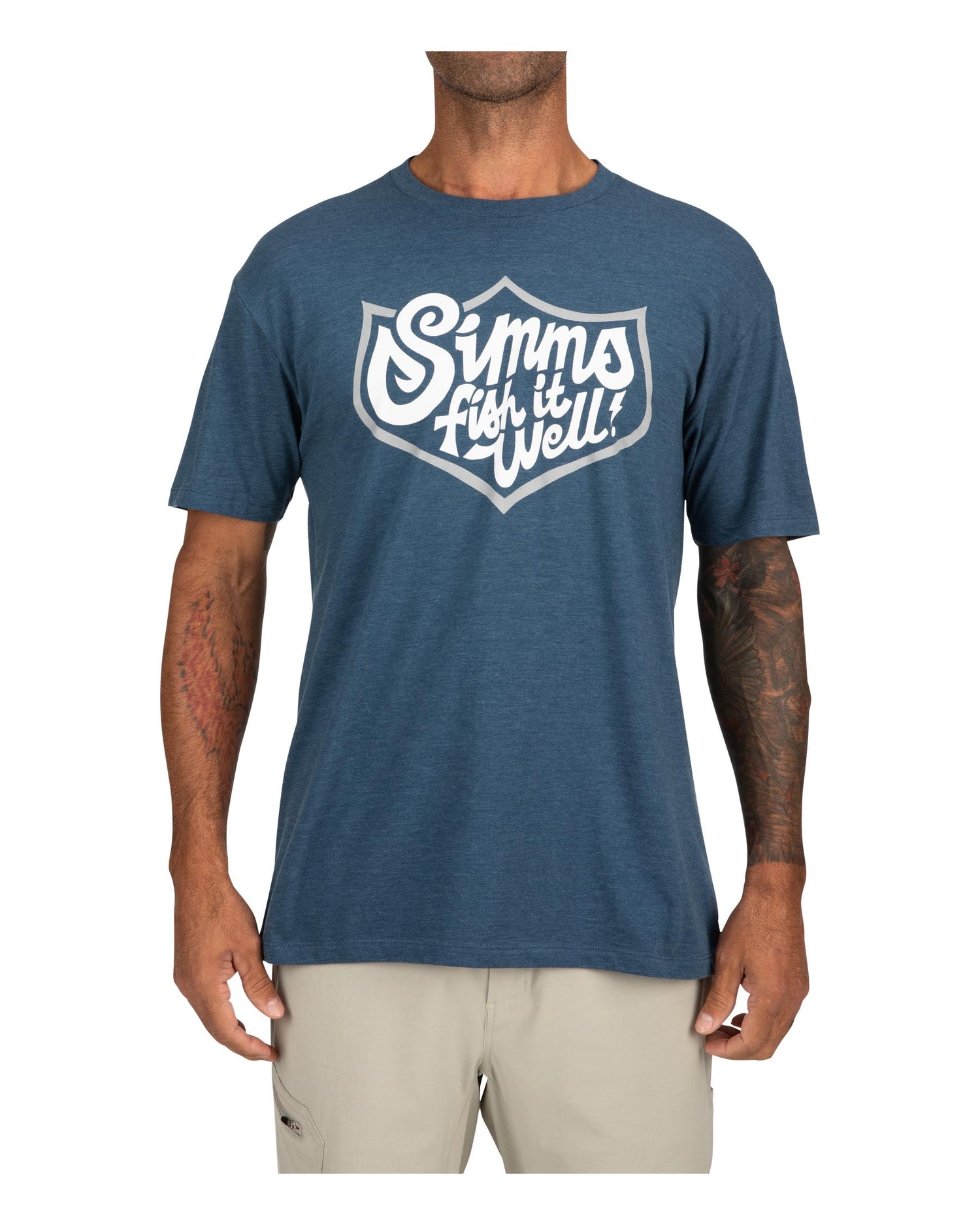  Simms Men's Fish It Well 250 T-Shirt - Cotton Blend