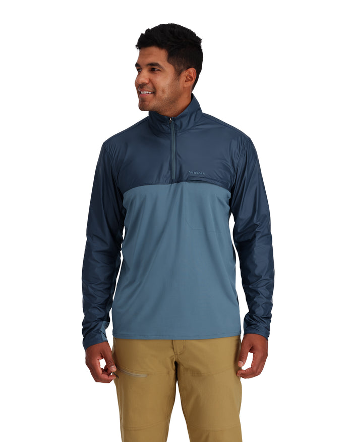 13714-1044-solar-flex-wind-half-zip-shirt-model-s23-front  -rollover