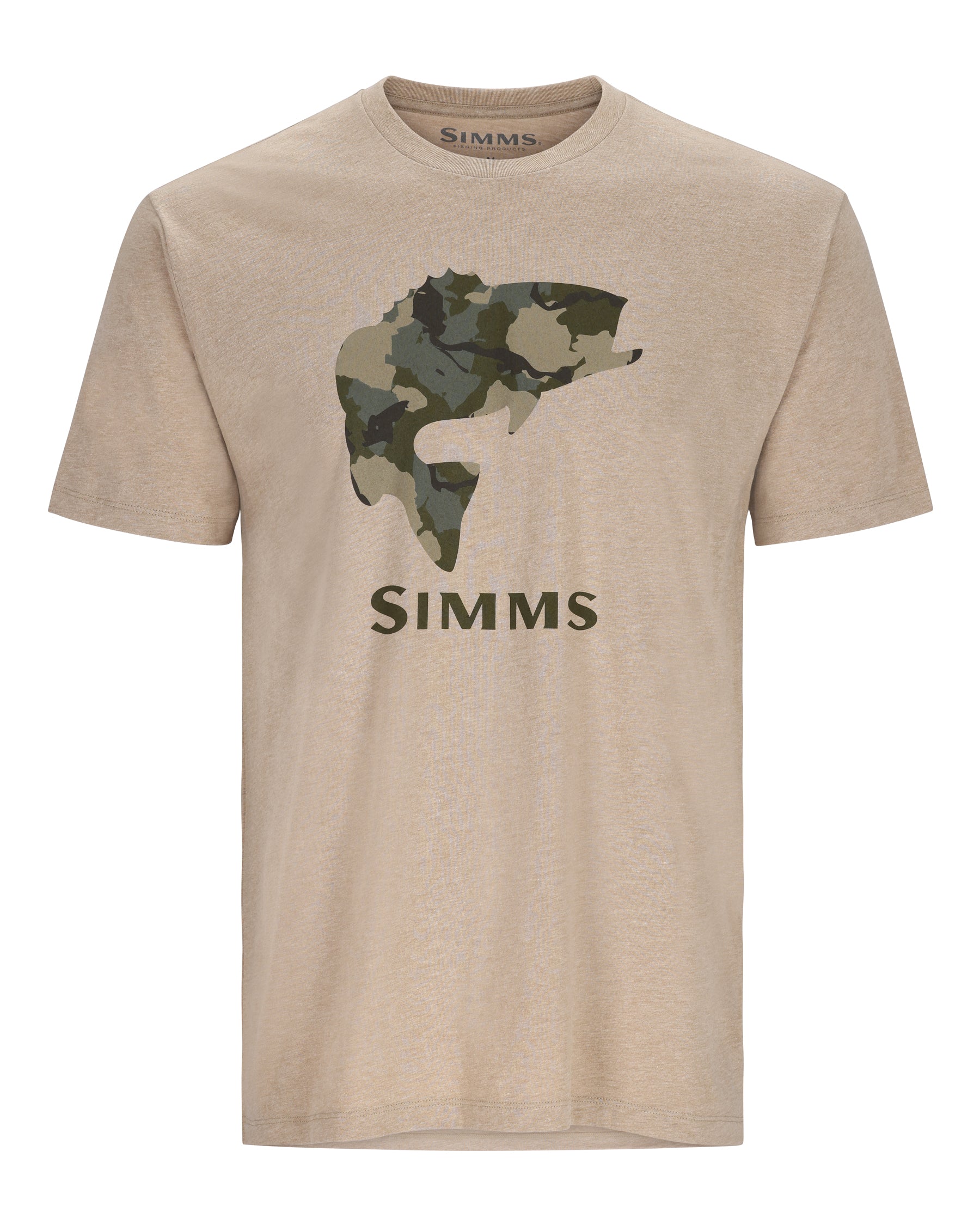 Футболка Simms Striper Bay Fill T-Shirt, Grey Heather, XL купить